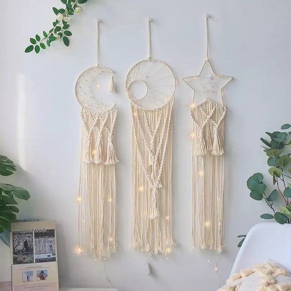 Lot of 4 Dream Catcher Handmade Boho Native American Dream Wall Hanging bohemian - Picture 4 of 5